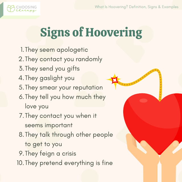 Signs of Hoovering in the Cycle of Abuse