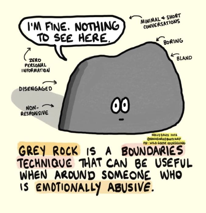 Grey Rock Method