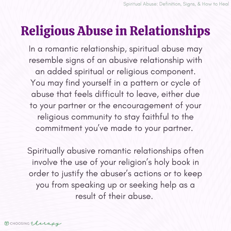 Religious Abuse in Relationships