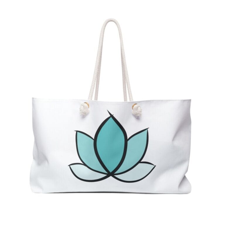 Weekender Bag - Lotus Flower Design