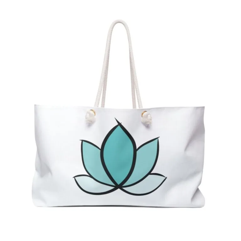 Weekender Bag - Lotus Flower Design