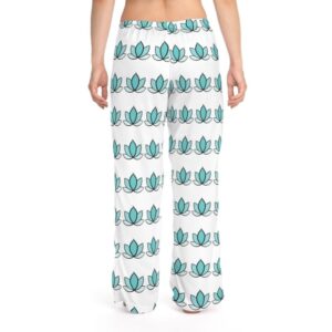 Women's Pajama Pants - Lotus Flower Design