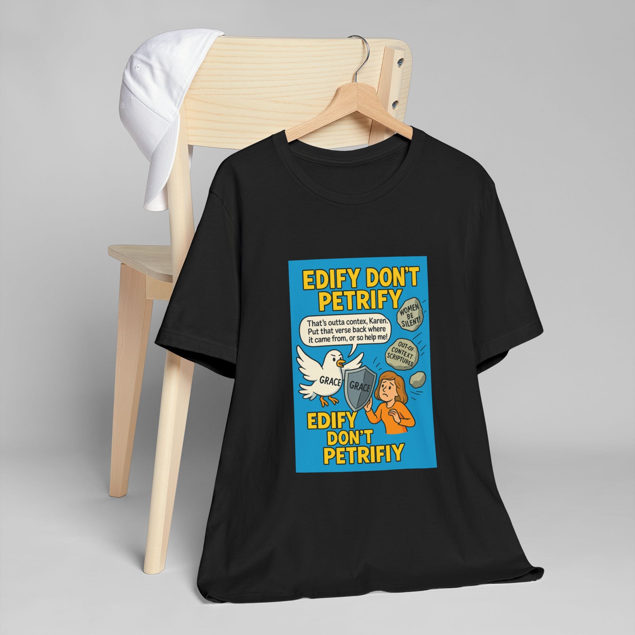 Edify Don't Petrify Unisex Jersey T-Shirt - Motivational Graphic Tee - Image 3