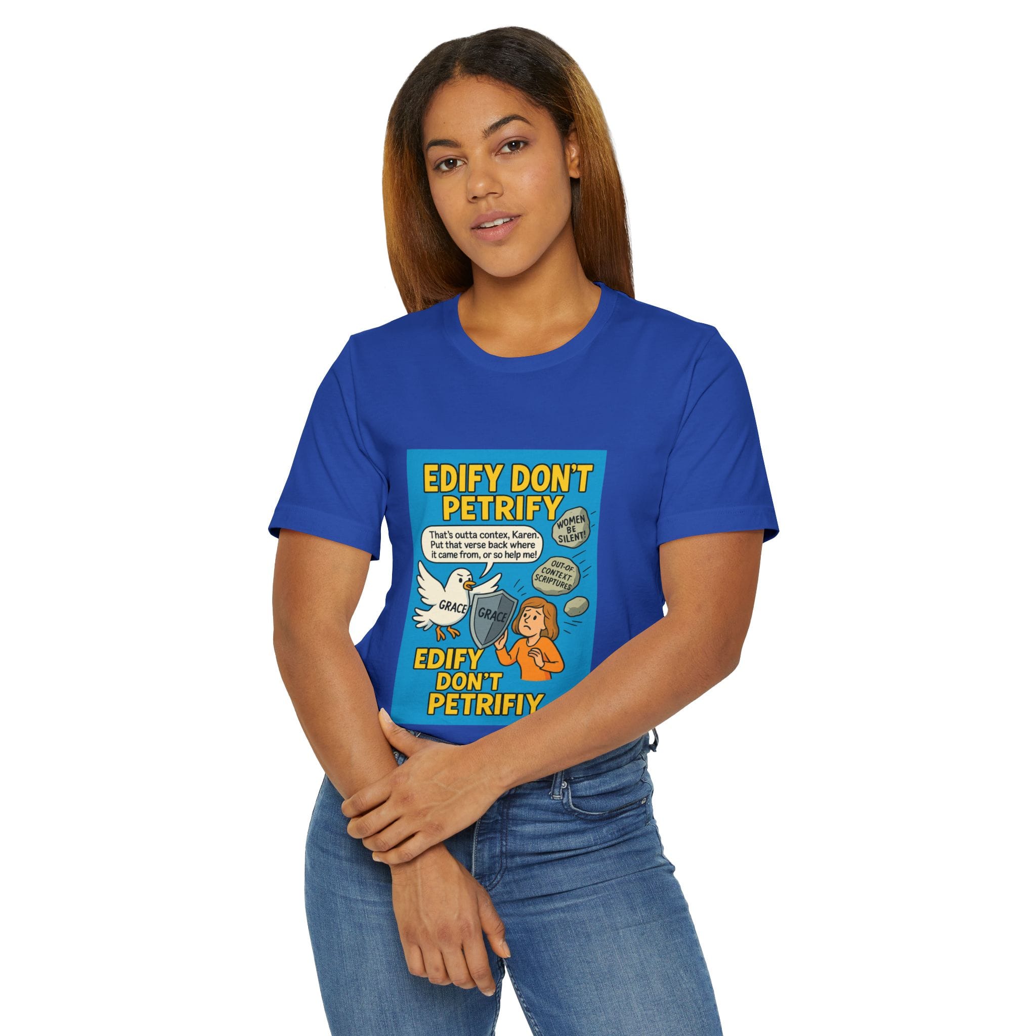 Edify Don't Petrify Unisex Jersey T-Shirt - Motivational Graphic Tee - Image 7