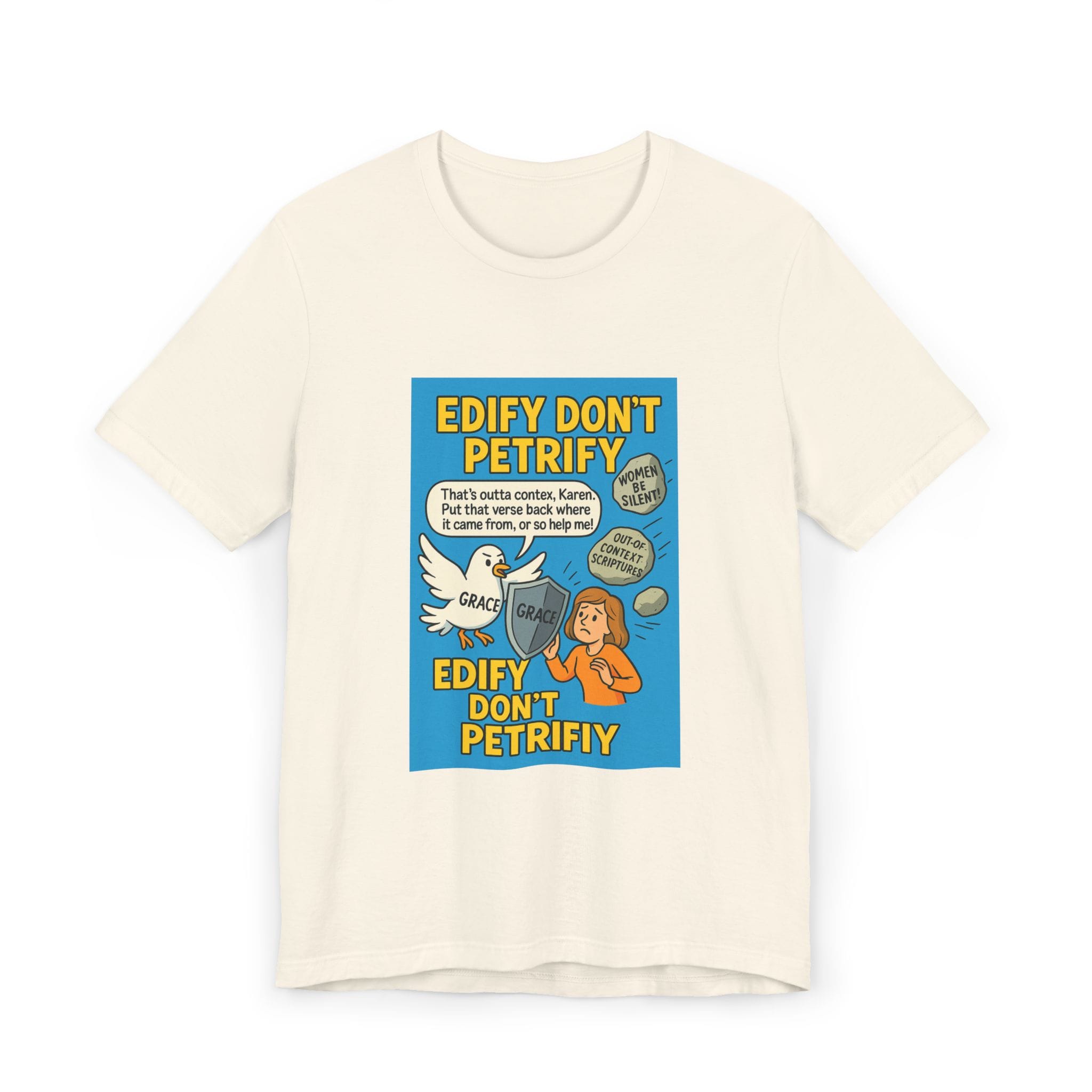 Edify Don't Petrify Unisex Jersey T-Shirt - Motivational Graphic Tee - Image 4