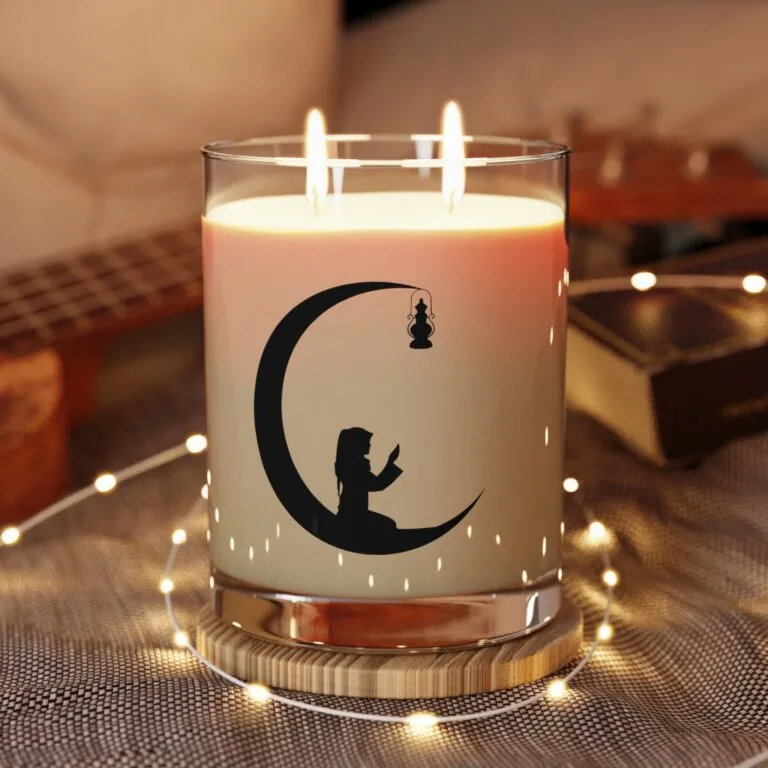 Moonlit Serenity Scented Candle | Full Glass 11oz | Relaxing Home Decor, Gift for Her, Spa Day, Cozy Nights, Aromatherapy
