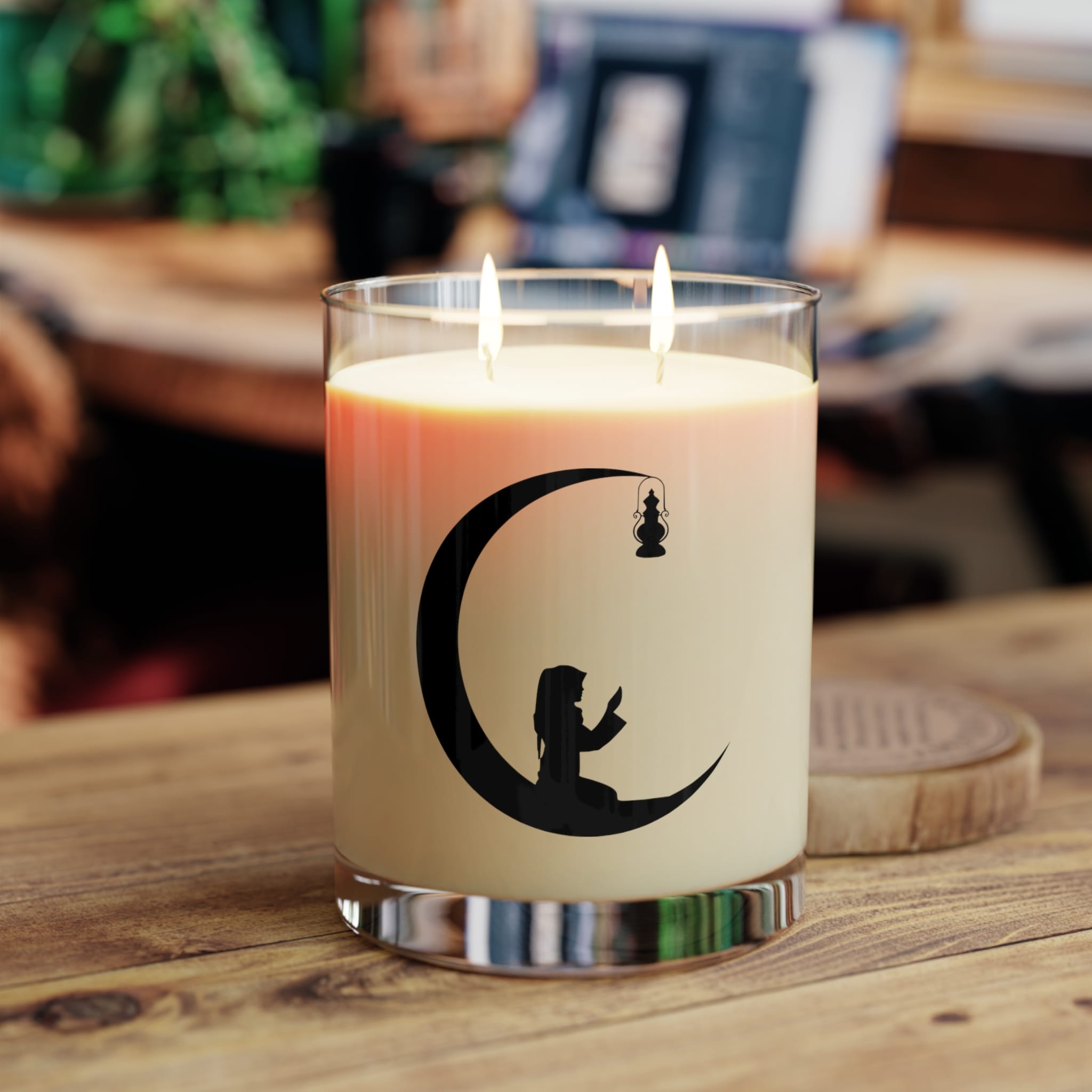 Moonlit Serenity Scented Candle | Full Glass 11oz | Relaxing Home Decor, Gift for Her, Spa Day, Cozy Nights, Aromatherapy - Image 3