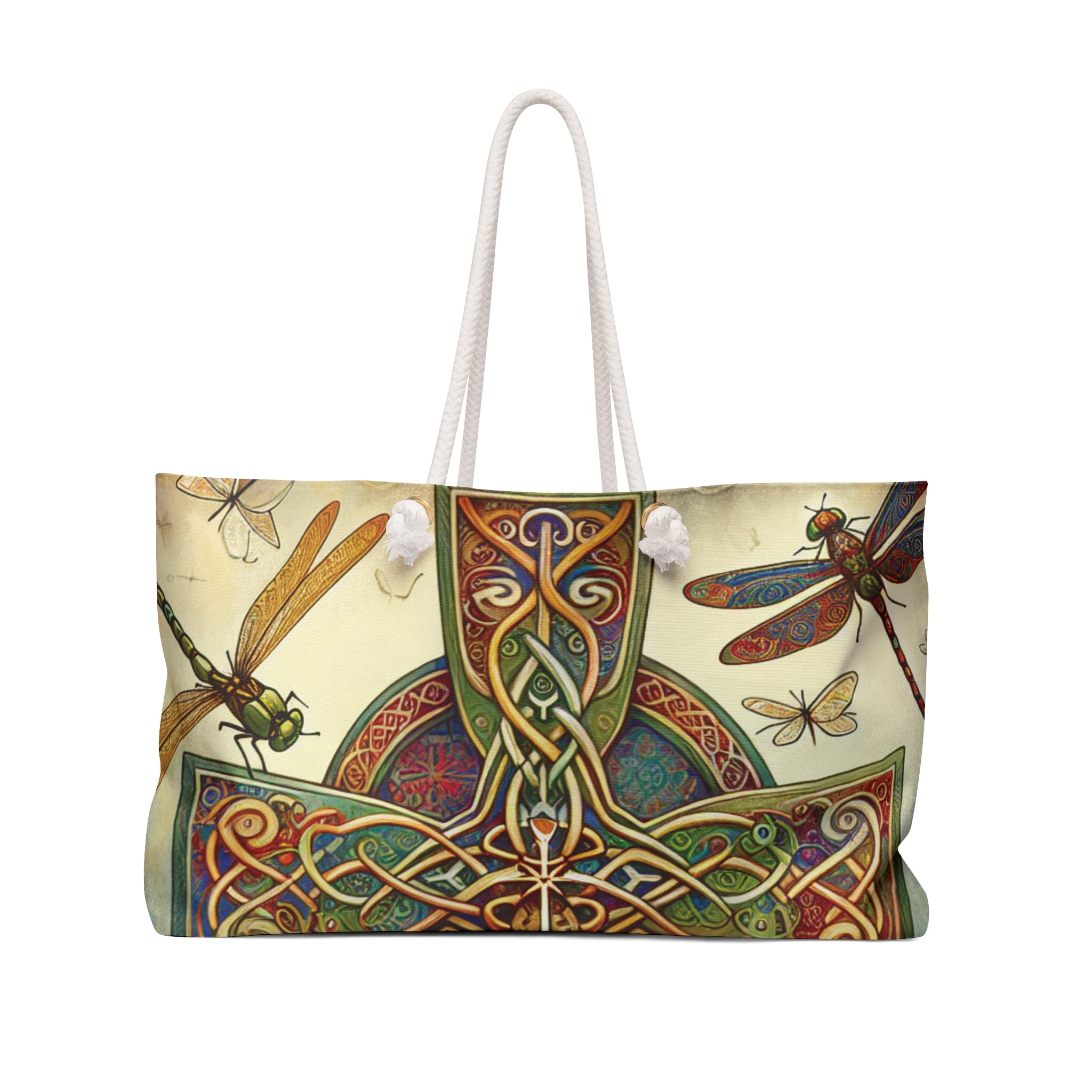 Weekender Bag - Celtic Cross & Dragonfly Design